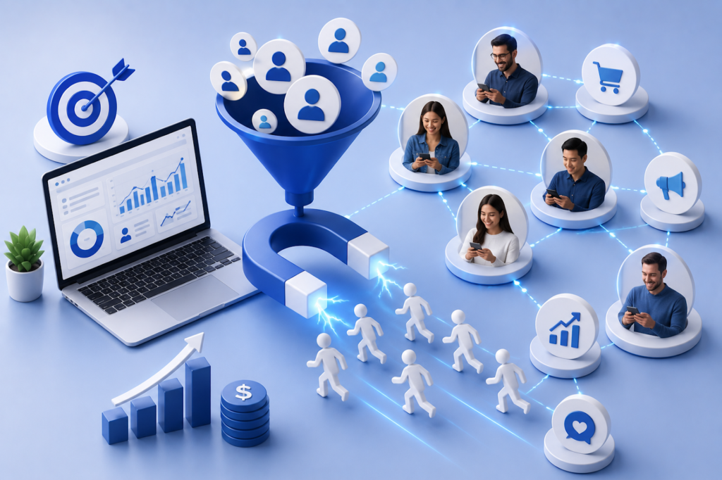 Business expanding customer acquisition through affiliate partnerships